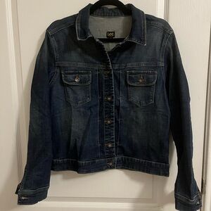 LEE Denim jacket - pintuck front jean jacket